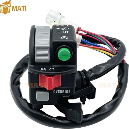 Left Handlebar Switch Start Stop Headlight Override for Yamaha Big Bear Kodiak Grizzly YFM 350 400 450 660 5KM-83972-00-00