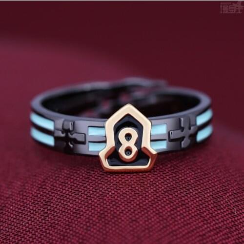 Fashion Anime Enn Enn No Shouboutai Fire Force Shinra Kusakabe Ring 925 Sterling Silver Finger Ring Cosplay Adjustable Jewelry