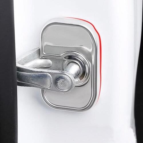 My Good Car Car Styling Door Lock Cover Case Auto Emblems Stickers For Tesla Model S X Car Accessories