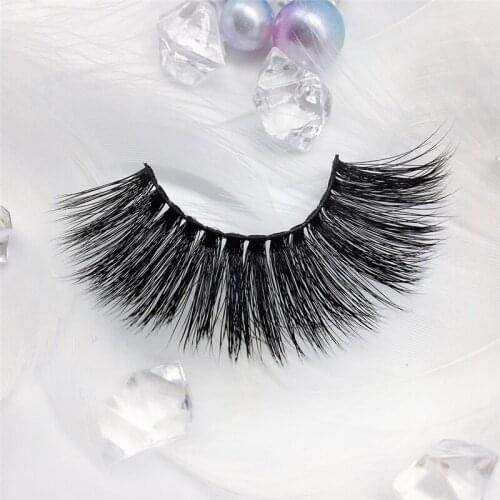 False Lashes 3 Pair False Eyelashes Cross Long Natural Makeup 3D Mink Lashes Extension Beauty Eyelash Extension Make Up Tools