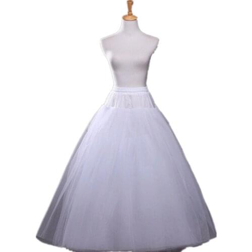 ANTI Cheap Tulle A-Line Wedding Petticoat Floor Length Free Sizes Bridal Petticoat for Wedding Accessories Fast shipping