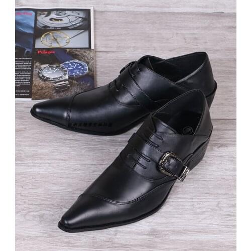 Italian Fashion Handmade Mens Crocodile Leather Shoes Black Business Dress Suit Men Shoe Zapatos Mujer Best Gifts Men