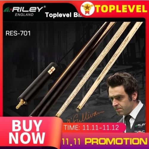 Original RILEY RES701 High-end Handmade One Piece Snooker Cue with Case with Extension 9.5mm One Piece Billiard Snooker Stick