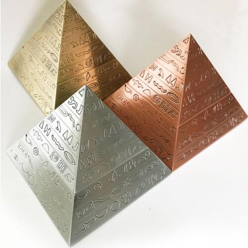 Pyramid Retro Ashtray Household Ashtray with Lid Creative Personality Trend Fashion Gift