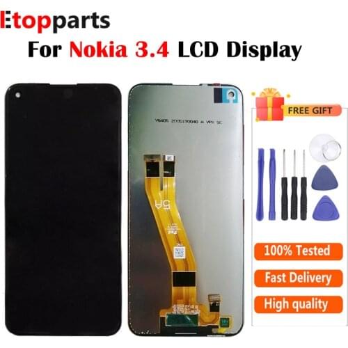 Full LCD For Nokia 3.4 LCD Display + Touch Screen Digitizer Assembly For Nokia 3.4 Display Free Shipping