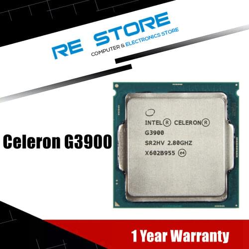 Intel Celeron G3900 2.8GHz 2M Cache Dual-Core CPU Processor SR2HV LGA1151 Tray