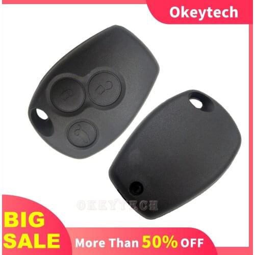 OkeyTech 1/5/10PCS 3 Buttons Replacement Remote Key Car Key Shell for Renault Logan Sandero Clio Fluence Vivaro Master Traffic