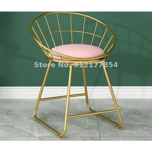 Net red ins makeup chair dressing table stool bedroom home modern simple economic chair nail chair