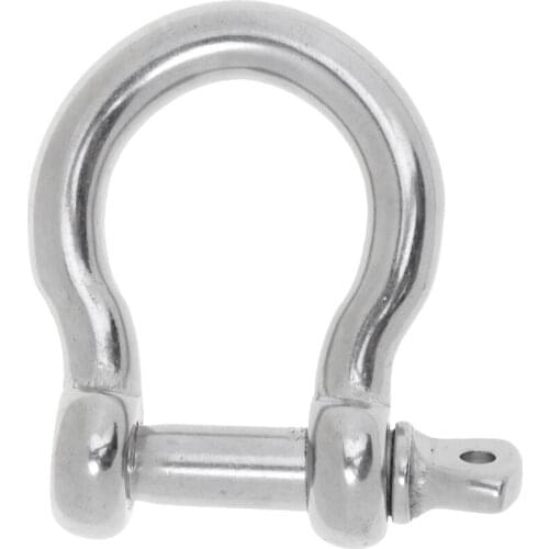 2x Marine Chain Rigging Bow Shackle Captive Pin For Boat, Stainless Steel