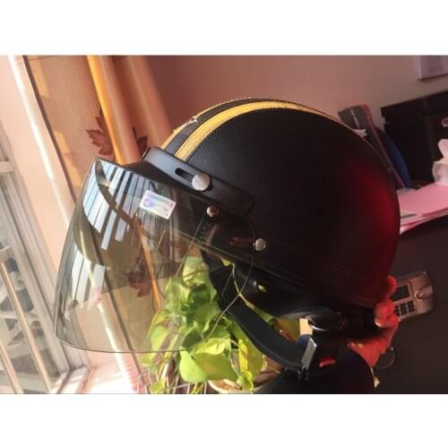 Motorcycle Helmet Snap 3-snap Flip Up Design Visor Universal Polycarbonate Shield Lens Motorcycle Accessories Anti-UV Anti-fog