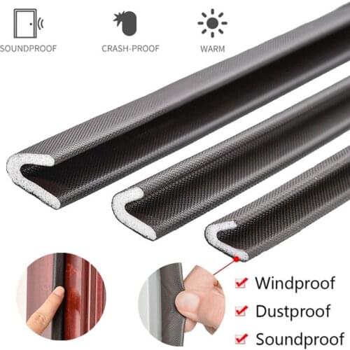 5M V Type Self Adhesive Door Window Sealing Strip Soundproof Acoustic Foam Seal Weather Stripping gap Filler Window Hardware
