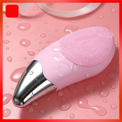 Waterproof Face Cleanser Silicone Sonic Brush Deep Pore Device Skin Care Cleanser Tool Electric Facial Cleansing Brush Massager