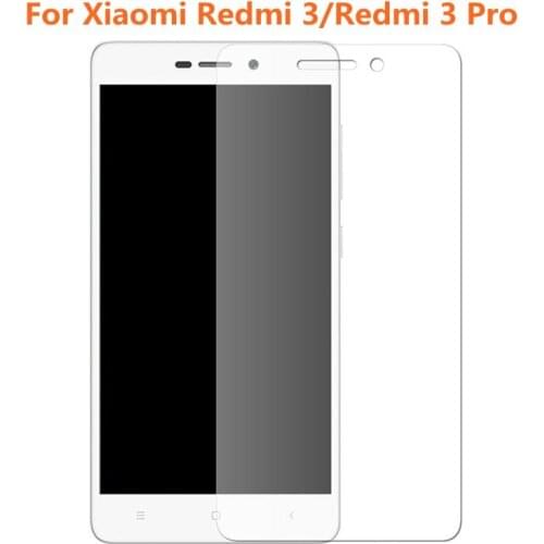 10pcs/lot Tempered Glass Original 9H Explosion-proof Protective Film Screen Protector for Xiaomi Redmi 3 Pro 3s 3X