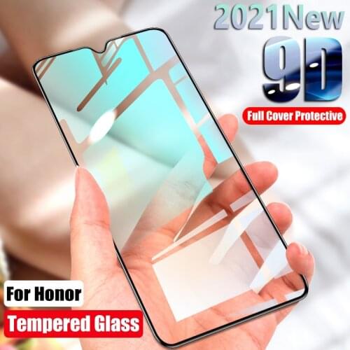 9D Full Cover Protective Glass On For Huawei Honor 10 20 Lite 8X 8C 8A 8S Tempered Glass Honor 20S 10i 20i 9X 9C 9S 9A Film Case