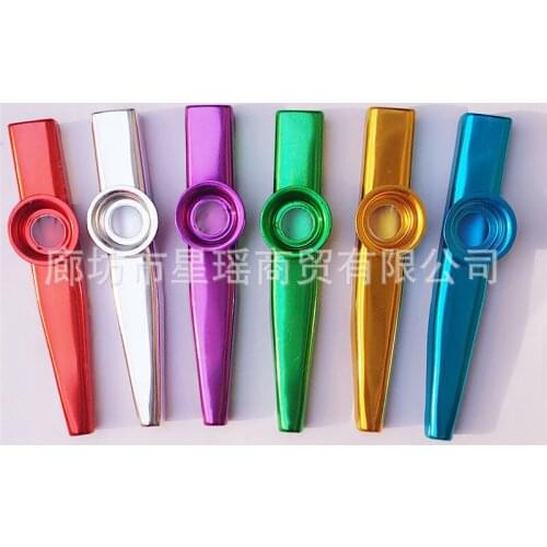 100pcs One Hundred Metal Kazoo Musical Instrument Guitar Ukulele Partner Harmonica