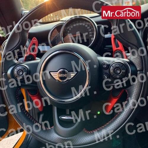2 Pcs Aluminum alloy Steering wheel paddle shift Extension Cover For MINI Cooper S JCW F54 F55 F56 F57 F60 Shift Paddle Blade