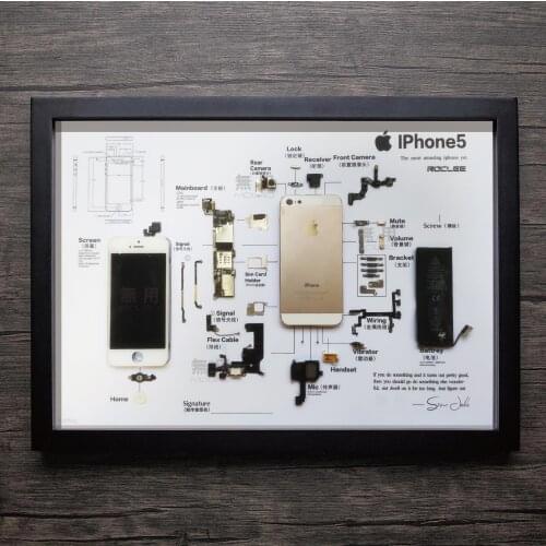 5th generation Mobile phone disassembly and mounting Three-dimensional specimen Favorites reveal