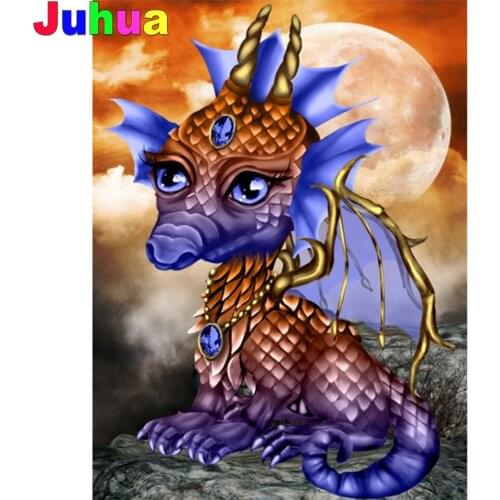 Sapphire Dragon 5D Diy diamond painting Full square/round diamond mosaic art animal diamond embroidery gift kids room decor