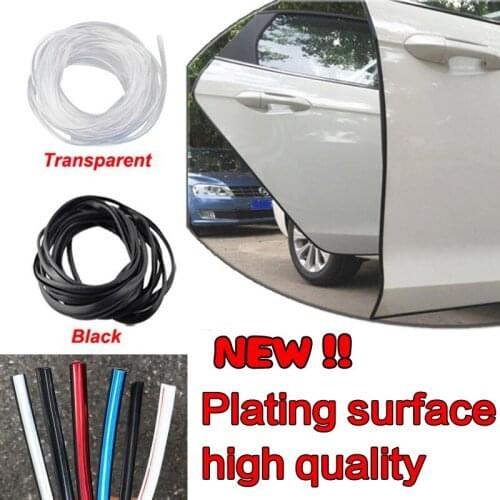 5 Meters Car Door Collision Avoidance Car Accessories Rubber Strip Plating Carbon Fiber Door Anti-collision Strip