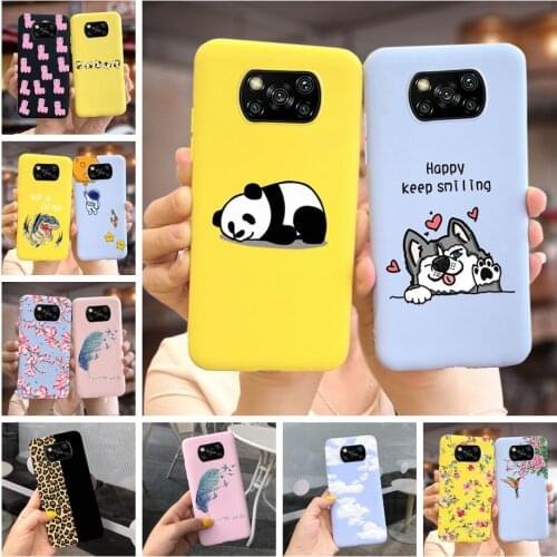 For Xiaomi Poco X3 NFC Case PocoX3 Soft Silicone Cute Slim Fashion Back Cover For Xiaomi Poco X3 Pro PocoX3 NFC Phone Cases Bags