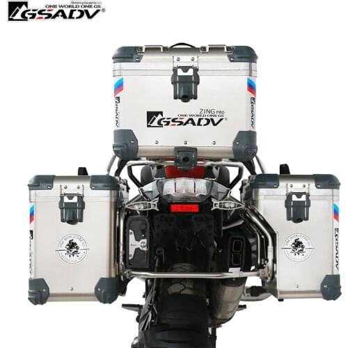 For BMW R1250GS ADV Luggage Box Aluminum Top Case Steel Bracket Removable