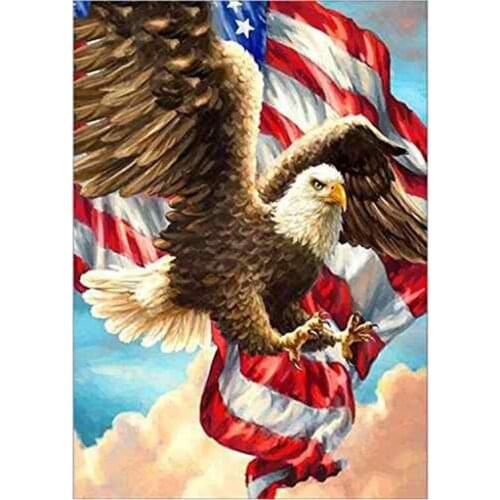 Dpsprue Full Square/Round Diamond Painting Cross Stitch Diamond 3D Embroidery Animal Eagle DIY 5D Moasic Home Decor Gift SF03