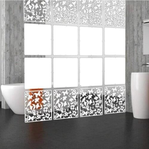 Divisor de habitación colgante, 12 piezas, panel de seguridad de PVC, pájaros, flores, para sala, estudiodecoration Biombo