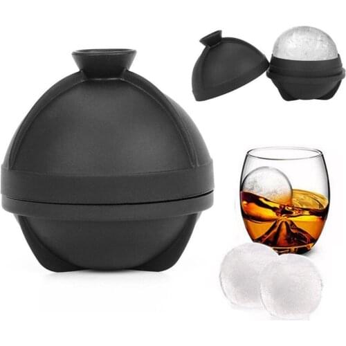 Creative 6cm Silicone Round Hockey Whiskey Ice Cube Mould Ball Maker Mold Bar Tray Party Gadgets Sphere Kitchen J1Y1