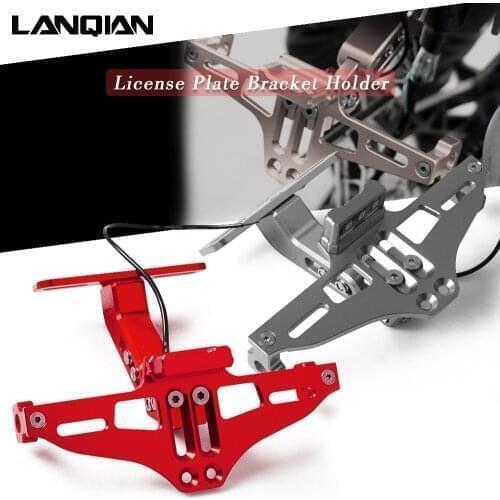 For Ducati Motorcycle License Plate Bracket Holder MULTISTRADA1200 S GT S4RS STREETFIGHTER S 848 1199 1299 Panigale S TRicoloR