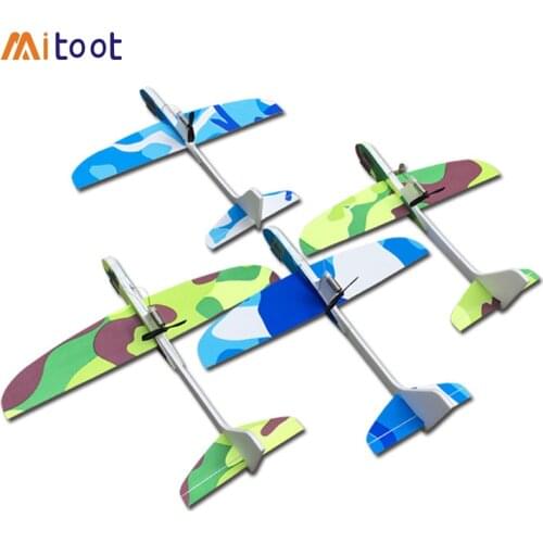 DIY Kids Toys Capacitance Hand Throw Flying Glider Planes Foam Aeroplane Model Party Bag Fillers Flying Glider Plane Toys