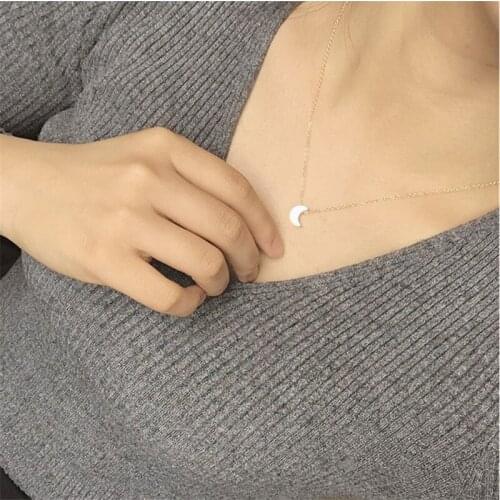 Fashion Women Gold Chain Moon Star Heart Choker Necklace Jewelry Collana Kolye Bijoux Collares Mujer Collier Femme