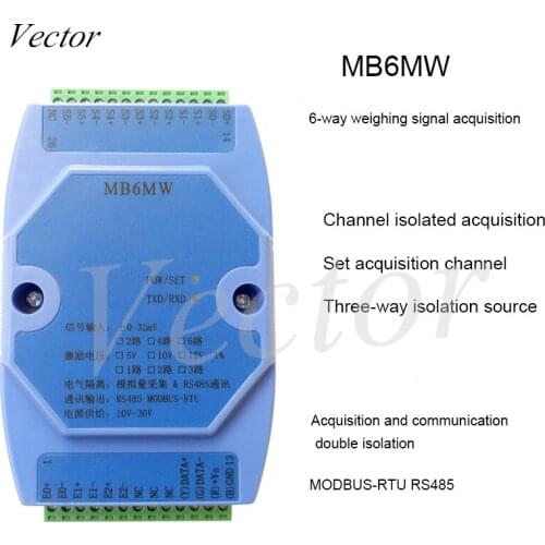 Weighing Acquisition Module 6-way 485 Modbus RTU Protocol Transmitter