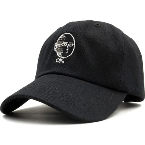 ONE PUNCH-MAN Dad Hat 100% Cotton baseball cap Anime fan embroidery funny Hats for Women Men ok Man One Punch Man Snapback