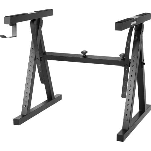 Neewer Piano Keyboard Stand,Z-Style Folding Keyboard Stand with Headphone Hook for Classroom/Stage For 54-88 Key Electric Pianos