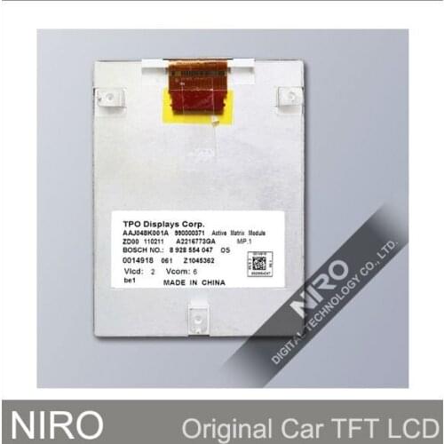 New Original A+ Car TFT LCD Monitors by TPO AAJ048K001A LCD Display For Mercedes-Benz & Toyota & Touareg & Audi