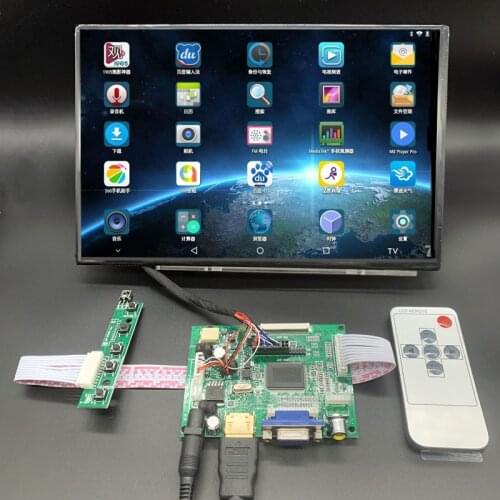 For Raspberry Pi Banana/Orange Pi mini computer IPS LCD Screen Display Monitor with Remote Driver Control Board 2AV HDMI VGA