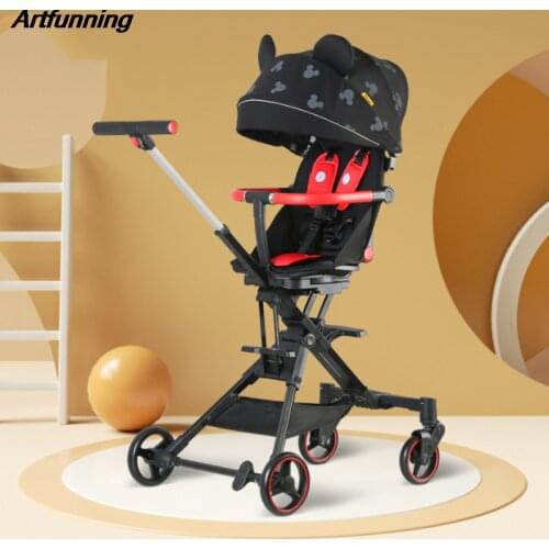 Artfunning Walk the baby artifact artifact high landscape baby stroller, light, foldable, sitting and reclining two-way