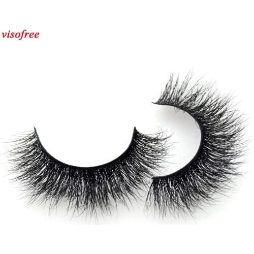 Visofree Eyelashes 3D Mink Lashes Crossing Mink False Eyelashes Hand Made Full Strip Eye Lashes cilios naturais 9