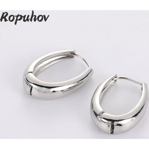 ROPUHOV 2021 Jewery Trendy Korean Retro Earrings of The Year New Trendy Minimalist Earrings Womens Advanced Ear