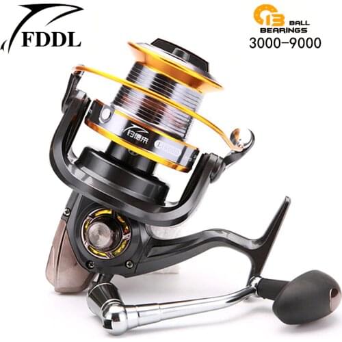 Fishing reel Long Shot Casting Sea Salt Water Spinning Reel 3000-9000 Full Metal Wire Cup carretilha pesca