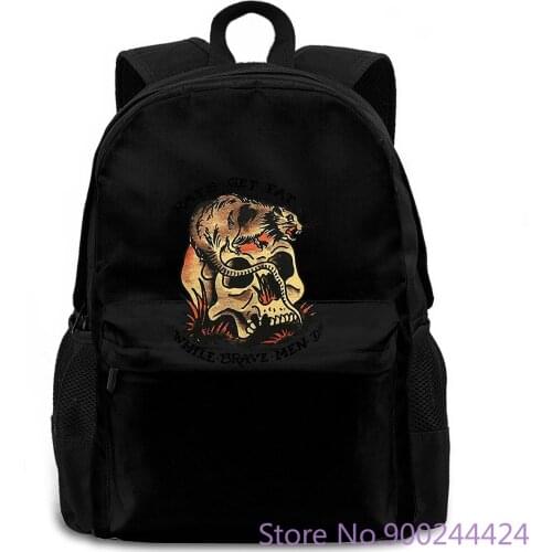 Sailor Jerry Rats Get Fat Slim Fit New Harajuku women men backpack laptop travel school adult student