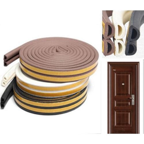 D P E Type 12meters Self Adhesive Doors and for Windows Foam Seal Strip Soundproofing Collision Avoidance Rubber Seal Collision