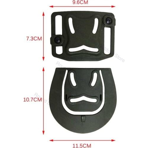 Tactical Holster Waist Belt Loop Paddle Holster Adapter Platform Fit Glock17 18 19 22 23 26 31/USP/M9/P226/1911