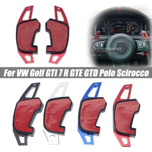 2x Steering Wheel Shift Paddle Extension Shifter For Volkswagen Golf GTI 7 R GTE GTD Polo Scirocco Sagitar GLI Lamando GTS