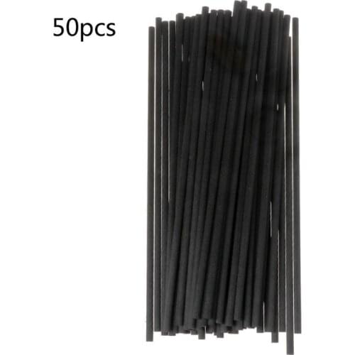 50Pcs 20cmx4mm Fiber Sticks Diffuser Aromatherapy Volatile Rod for Home Fragrance Diffuser Home Decoration