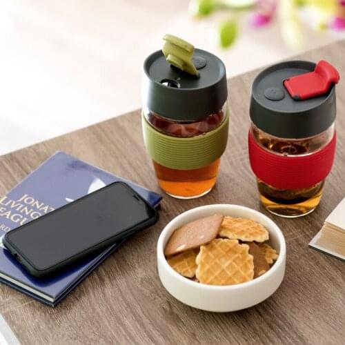 Magic Cup Heat-resistant Glass Tea Water Separate Tea Cup Creative Portable Car Carry Cup Office Home Cup Water Bottle Gift