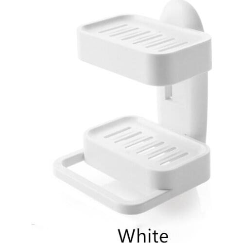 High Quality Household Drain For Bathroom Holder Storage Soap case Dish ABS Bathroom Shelves