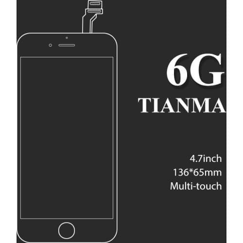 5/pcs For iPhone 6 Lcd Display With Touch Screen Glass Digitizer Assembly Replacement 100% test good working For iphone 6