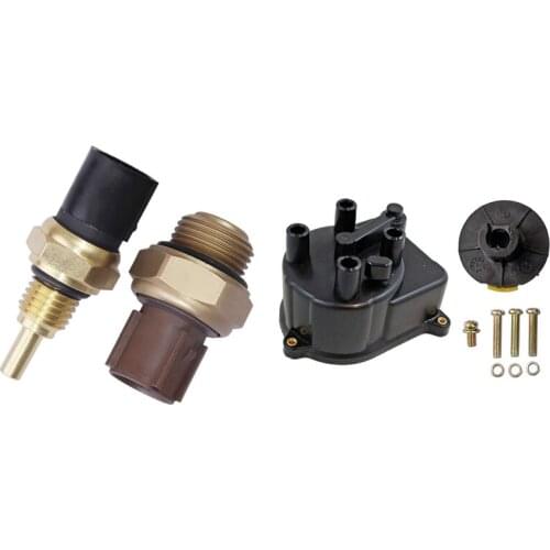 1 Set Coolant Temperature Sensor Switch & 1 Set Distributor Cap Rotor Ignition Kit For Honda Civic