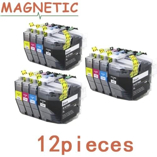 12pcs LC3219 Magnetic Compatible Ink Cartridge For Brother MFC-J5330DW J5335DW J5730DW J5930DW J6530DW J6935DW for LC3219XL